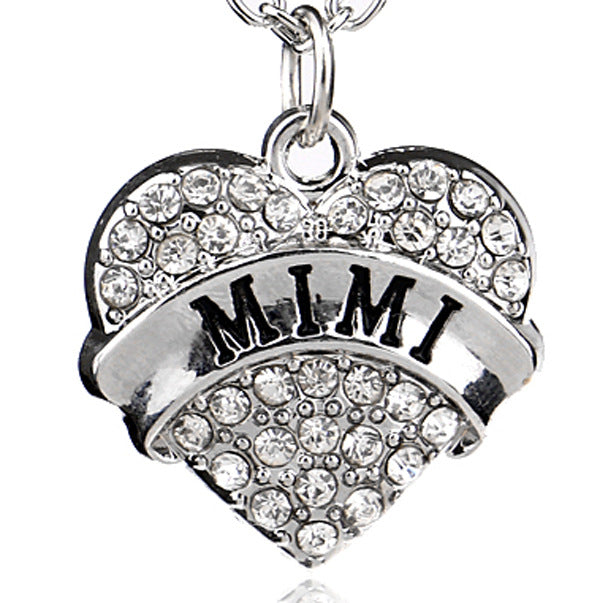 Wholesale Love Alloy Diamond Engraving Key Chain